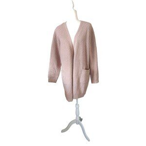 Soft Surroundings Women's L Knit Cardigan Sweater With Pockets Beige All-Season